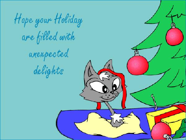 Hope your holiday are filled with unexpected delights