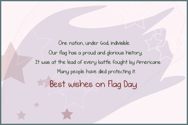 Best wishes on Flag Day
