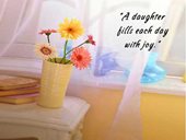 A daughter fills each day with joy