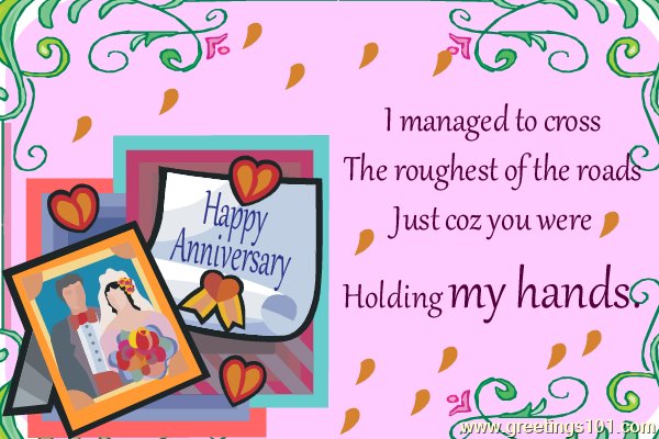 I love you... Happy anniversary