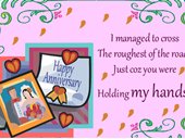 I love you... Happy anniversary