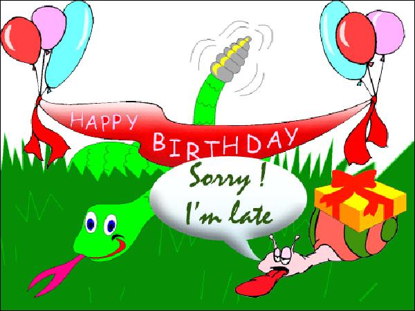 Happy birthday sory i'm late