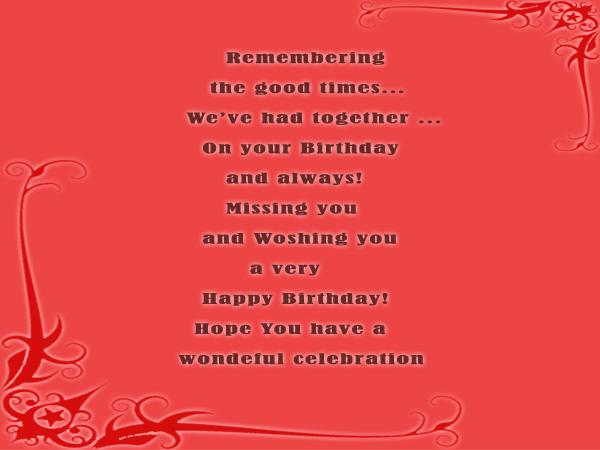 Happy birthday hope you have a wonderful celebration