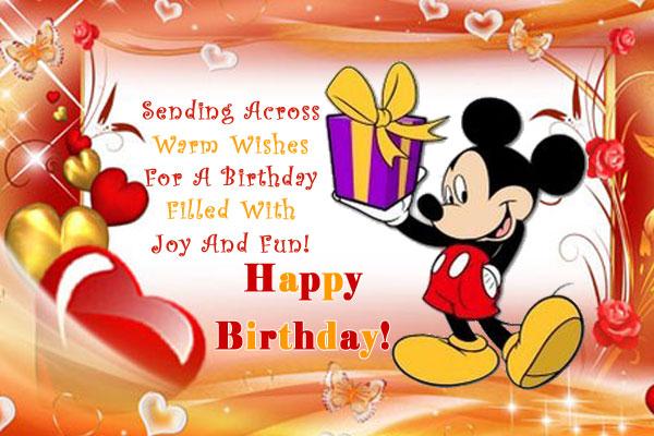 Send Free ECard : Warm Wishes For Birthday from Greetings101.com