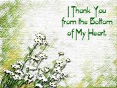 Thank you from the bottom of heart