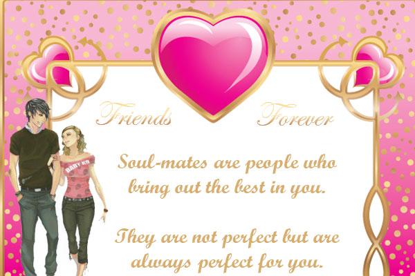 friends forever with heart
