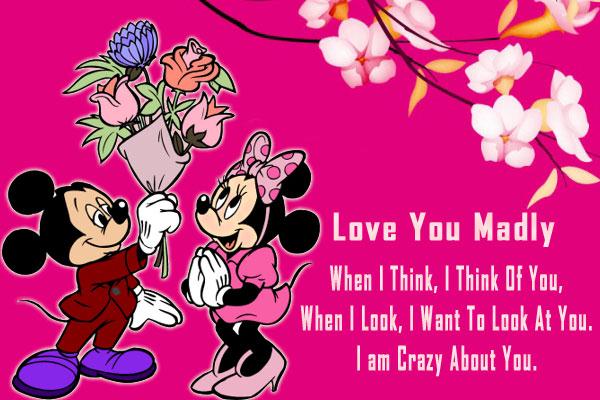 Send Free ECard : Love You Madly from Greetings101.com