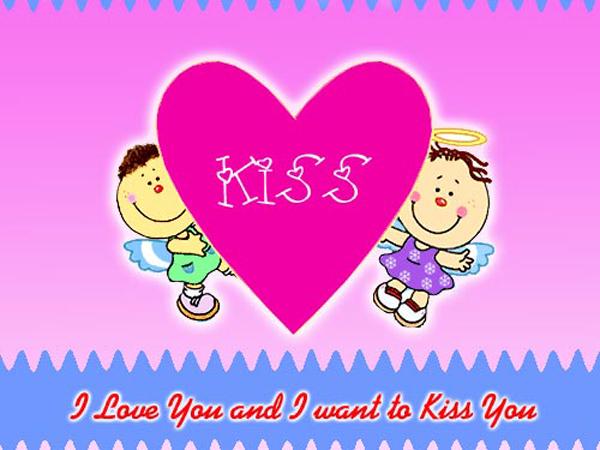 I love you and i want to kiss you