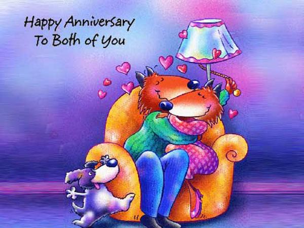 Happy anniversary to both of you