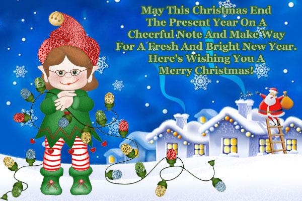 Wishing Merry Christmas