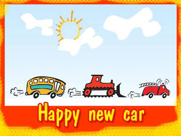 Happy new car