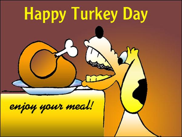 Happy turkey day enjoy your meal