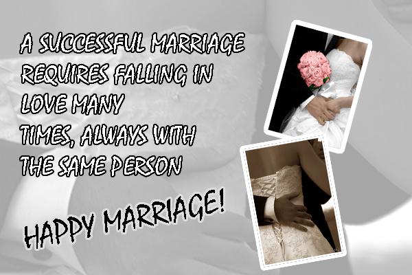 Happy marriage