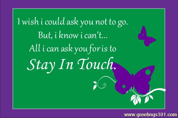 Stay in Touch